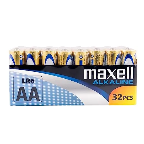 Maxell LR6 AA Mignon Alkaline Batterien (32 er Vorratspack)
