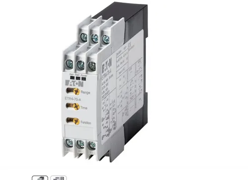 Eaton ETR4-70-A 031888 Zeitrelais - Multifunktionales elektronisches Zeitrelais, 0.05s-100h, 24-240VAC, ideal für flexible Anwendungen in der Industrie