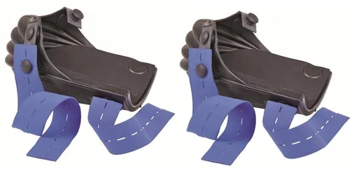 Nierhaus Knieschoner Harmonica lang TBE Nr. 13vg - Handschuhe & Kniepolster, chemikalienbeständig und hitzebeständig, mit elastischen Textilriemen für optimale Anpassung und Komfort.