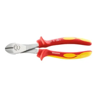 Stahlwille VDE-Kraftseitenschneider L.200mm Kopf verchromt Griffe isoliert, Mehrkomponenten-Griffe mit Weichzonen, DIN EN 60900, isol.1000V AC/1000 V