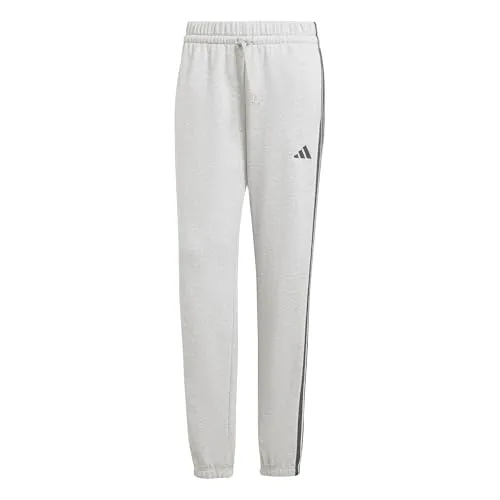 adidas Damen Essentials 3-Stripes French Terry Cuffed Pants - Modische Hosen mit regulärer Passform, aus mindestens 70 % recycelten Materialien, ideal für einen nachhaltigen Lebensstil und perfekten Tragekomfort.