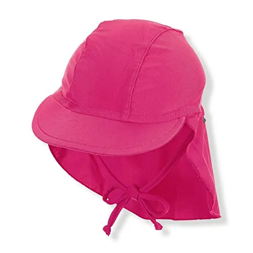 Sterntaler Baby - Mädchen Schirmmütze Mit Nackenschutz 2502098 Hat, Magenta, 49 EU