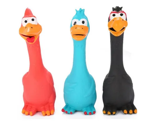 Pettimania Tierquietschie Hundespielzeug Latex Hahn II
