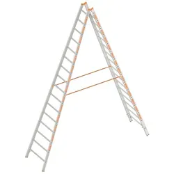 Layher Topic 1039 Sprossenstehleiter 2x16 Sprossen von Layher