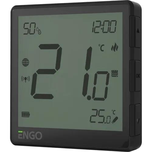 ENGO EONE-BATB Internet-Temperaturregler, Zigbee, Schwarz