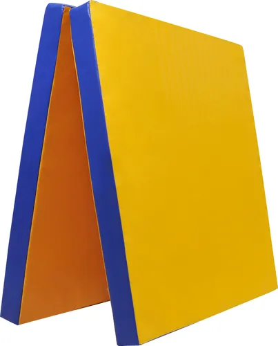 Grevinga® klappbare Leichtturnmatte | VB 80 | 200 x 100 x 6 cm | GELB-BLAU