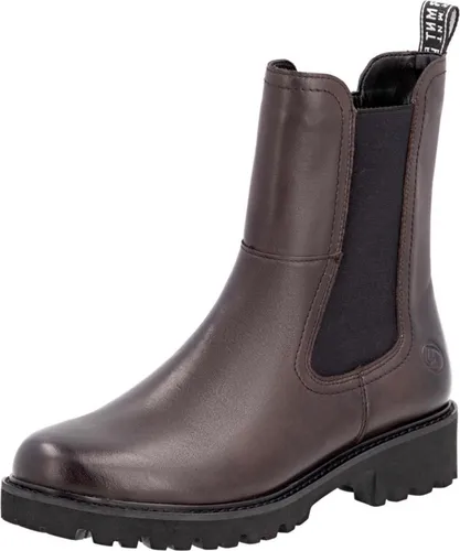 Remonte Damen Stiefelette in Braun, Größe 37 - Wanderschuhe mit elegantem Design und praktischem Tragekomfort, aus hochwertigem Glattleder mit flexiblem elastischem Einsatz und Wechselfußbett für individuellen Komfort.
