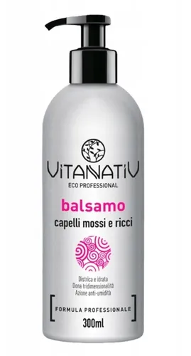 Vitanativ Bio-Haarspülung für Locken, mit Holunder- & Himbeerextrakten, 300 ml