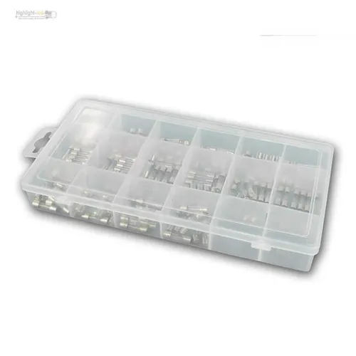 Glassicherung Sortiment 160 Stk 80x Träge / 80x Flink Sicherung Schmelzsicherung
