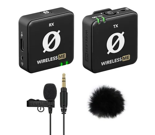RØDE Wireless ME mit Lavalier GO – Digitales Drahtlos-Mikrofonsystem - Aufnahmegeräte: Einfach zu bedienen mit Plug & Play, kristallklare Audioqualität und bis zu 100m Reichweite – ideal für Videofilmer und Präsentationen.