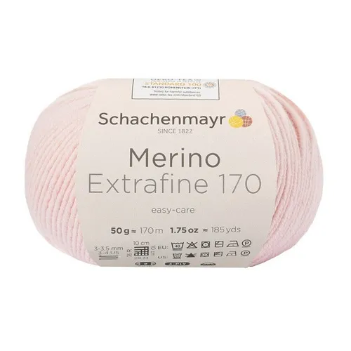 SCHACHENMAYR WOLLE MERINO EXTRAFINE 170 PUDERROSA 50g HANDSTRICKGARN 100g/12,98€