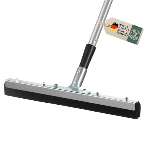 Wasserschieber 40 cm mit Teleskopstiel – Gummiabzieher für Böden