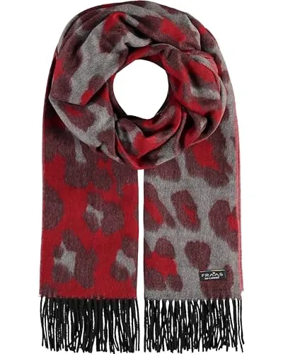 Fraas Modeschal - Leo Scarf - Modeschals mit trendigem Leopardenmuster, aus weichem Polyacryl für warmen Tragekomfort in der kalten Jahreszeit.