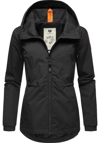 Ragwear Damen Übergangsjacke Danka YOUMODO Black24, Gr. XS, wasserdicht - Stylische, wasserdichte Damen Übergangsjacke mit Kapuze, ideal für Outdoor-Aktivitäten. Komfortables, strapazierfähiges Material und taillierter Schnitt sorgen für besten Sitz und Schutz bei jedem Wetter.