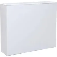 VIVANNO Pflanzkübel Sichtschutz Zink Weiß ELEMENTO 75x90x25 - Eleganter Pflanzkübel und Sichtschutz für Garten und Terrasse aus wetterfestem Zink. Modernes Design und integrierter Pflanzeinsatz ermöglichen einfache Bepflanzung und saisonale Wechsel. Ideal als Raumteiler für kleine Flächen.