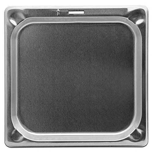 intergrill Zubehör Gastroschale Elektrogrill Pure XL/XLc 27,3 x 27,7 cm | Edelstahl Schale | Auffangschale Fettschale | Ideal für BBQ und Küche