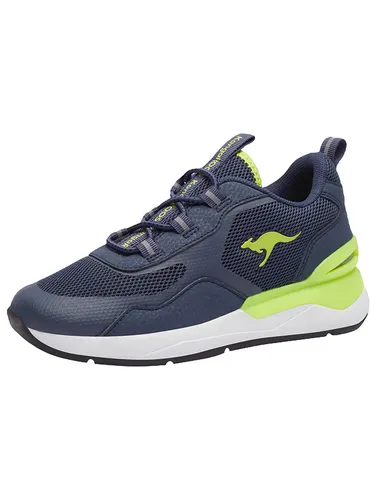 KangaROOS Jungen Kd-road Sneaker, Dk Navy Lime, 29 EU - Sneaker für Jungen, super bequem und ideal für aktive Kinder mit einem modernen Design.