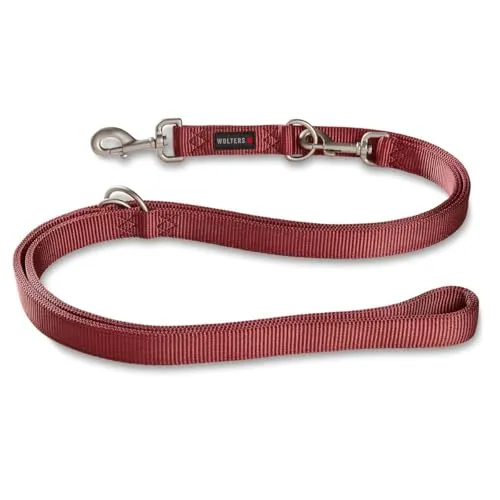 Wolters Hundeleine Professional Führleine rot Gr.M | 1,5 cm - Hundeleinen, hochwertige und strapazierfähige Führleine für effektives Hundetraining, ideal für aktive Hunde und Besitzer.