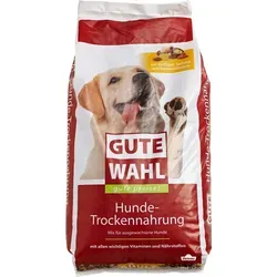 Dehner Gute Wahl Hundefutter 20 kg für ausgewachsene Hunde - Hundefutter mit Geflügel und Gemüse, unterstützt glänzendes Fell und gesunde Haut. Vollnahrung mit wichtigen Vitaminen, schonend hergestellt für beste Bekömmlichkeit.
