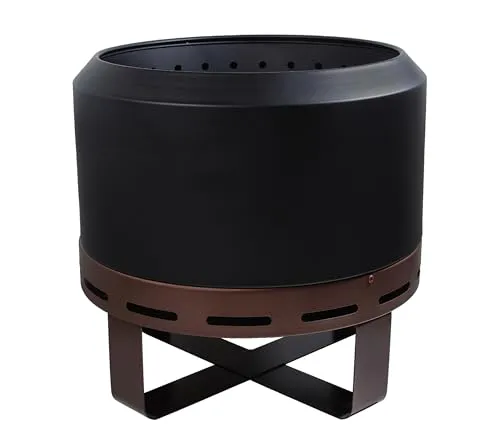 Produktbild Dehner Feuerschale Aurus, Ø 45 cm, Höhe 48 cm, schwarz