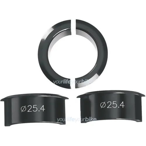 ERGOTEC SHIM SET 25,4mm > 31,8mm LENKER KLEMMUNG ADAPTER SPACER BAR SHIMS VORBAU