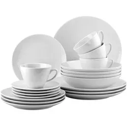 Rosenthal Kombiservice Mesh weiß, 20-teiliges Keramikset - Elegantes 20-teiliges Geschirrset aus hochwertiger Keramik, ideal für stilvolle Tischdekoration und unvergessliche Essensmomente.