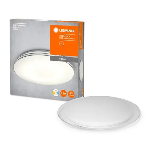 Ledvance LED Deckenleuchte Orbis Sparkle 40cm, dimmbar - Lampen für Innenräume, bietet homogenes Licht und einfache Installation, ideal für dekorative Wohnbeleuchtung.