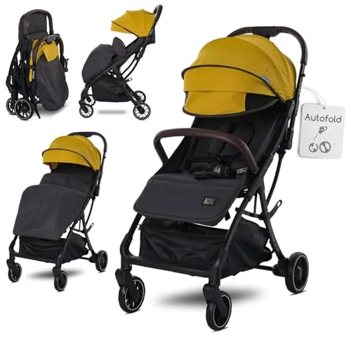 Lorelli Kinderwagen Minori - Ultraleichter Sport Buggy mit Autofold Einhand-Klappsystem - Kompakter Kinderwagen, nur 9,3 kg leicht, ideal für Reisen. Mit UPF50 Sonnenschutz und verstellbarer Rückenlehne für maximalen Komfort.