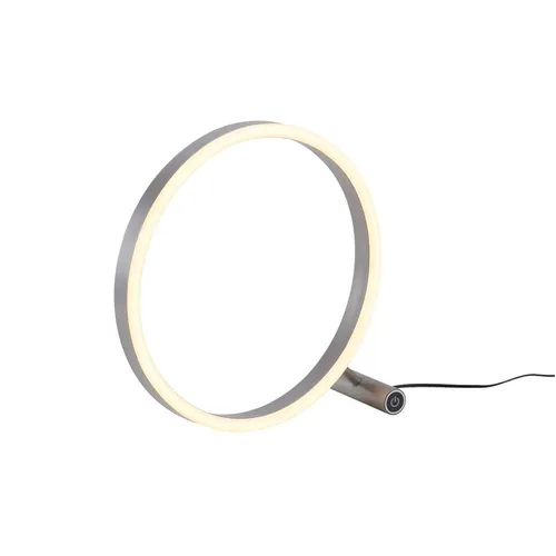 LED Tischleuchte, Touchdimmer, Ring Design, D 28 cm