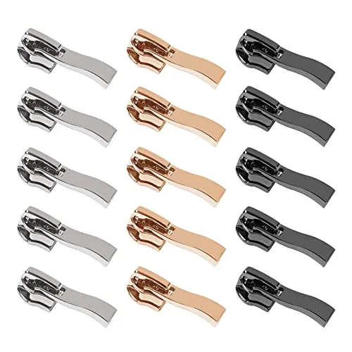 Ersatz Reißverschluss,15 pcs Ersatz Metall Zipper Reisverschlussreparaturset Zipper Reißverschluss Reparatur Set,für Rucksack Kleidung Gepäck Koffer DIY Kunsthandwerk(für Kunststoff)