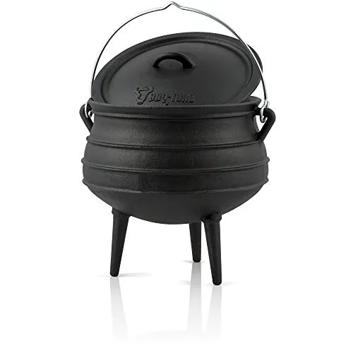 BBQ-Toro Potjie | Gusseisen Hexenkessel Potjie #1, 3 Liter in schwarz von BBQ-Toro