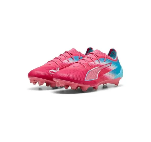 Puma Ultra 6 Ultimate Re-charge FG hero blue-sunset pink-garnet rose (01) 11.5 - Fußballschuhe mit SPEEDSYSTEM-Laufsohle für blitzschnelle Beschleunigung und multidirektionale Traktion. Hergestellt aus 50% recycelten Materialien für Nachhaltigkeit und optimalen Komfort.