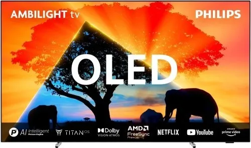Philips 77OLED759 12 - 77 Zoll OLED Ambilight TV, lebensechte 4K Bilder mit Dolby Vision und Dolby Atmos für ein unvergleichliches Fernseherlebnis