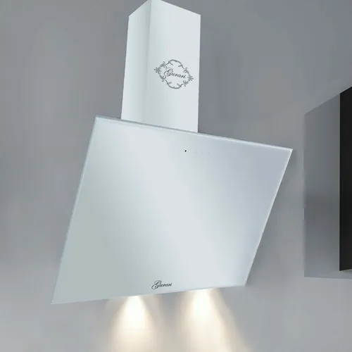 Gurari Weiße Dunstabzugshaube 60cm 1000m³/h Dunstabug Kopffreihaube TouchControl