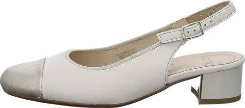 Ara Damen Pumps Nizza Slingpumps beige 42,5 EU - Elegante Slingpumps in Größe 42,5 EU aus hochwertigem Glattleder. Ideal für festliche Anlässe, mit bequemem Blockabsatz und modischer mehrfarbiger Optik.