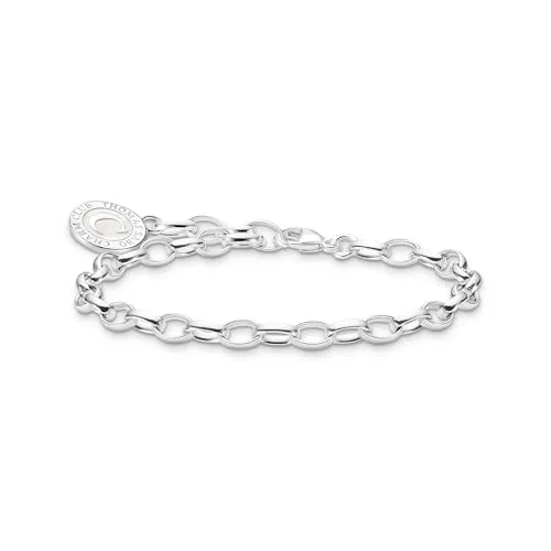 THOMAS SABO Charm-Armband Silber 925 Charmista Coin - Elegantes Silberarmband aus 925er Sterlingsilber, verstellbare Länge für perfekten Sitz, ideal als Geschenk oder für jeden Anlass.