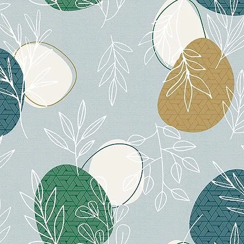 Wachstuchtischdecke Wachstuch in 1,4m Breite Verschiedene Designs PVC Tischdecke Garten Küche Länge wählbar (Nina, 100)