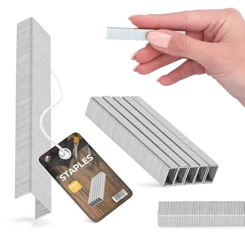 3000x Tackerklammern 6 mm 53A Polsterklammern Handtacker Klammern Heftklammern Vorrat für Holz Möbel Folien Starke Universelle Edelstahlklammern Tackernadeln