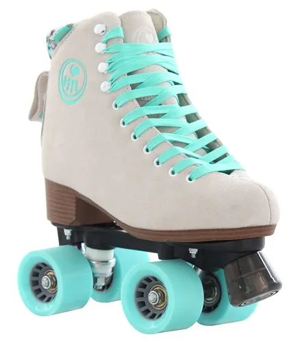 BTFL HARPER Rollschuh - 37 - Rollschuhe mit nostalgischem Design, ideal für Disco-Fans. Robuste Aluminiumplatte und komfortable Einlegesohle sorgen für Stabilität und Fahrkomfort auf langen Strecken.