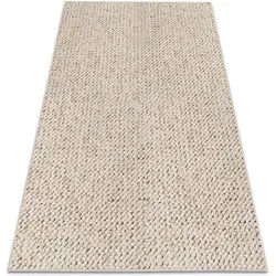 rugsX Läuferboden Creme 100x300 cm - Teppiche - Weich und fußwarm, ideal für stark frequentierte Räume. Hergestellt aus langlebigem Polypropylen, leicht zu reinigen und perfekt für Wohnzimmer, Küche oder Schlafzimmer.