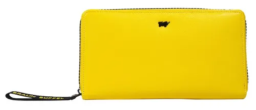 Braun Büffel Geldbörse Capri - Elegante Zip Wallet - Hochwertige Geldbörse aus 100% Rindsleder mit 18 Kartenfächern, ideal für stilvolle Ordnung. Perfekt für den Alltag oder als Geschenk in edler Braun Büffel Geschenkbox.