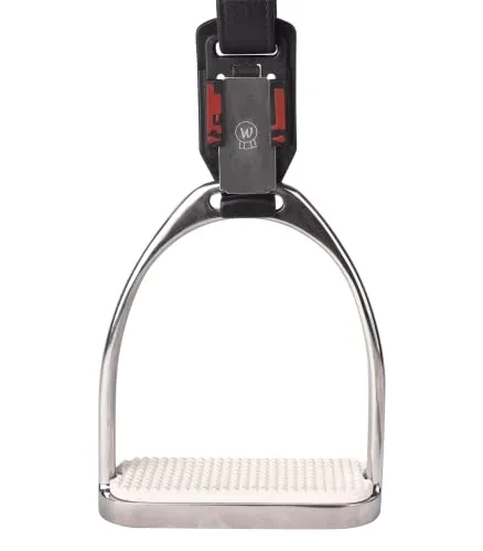 WALDHAUSEN Safety Clip, schwarz - Steigbügelsicherung - Steigbügeleisen & -tritte für Reitsattel, schützt Reiter bei Stürzen durch automatische Trennung des Steigbügels