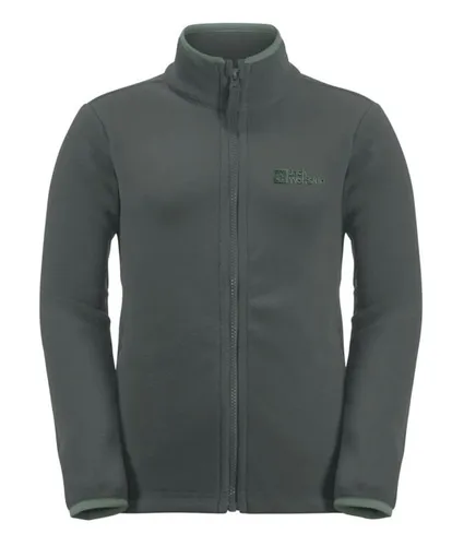 Jack Wolfskin Fleecejacke Taunus (schnelltrocknend, atmungsaktiv) dunkelgrün Kinder