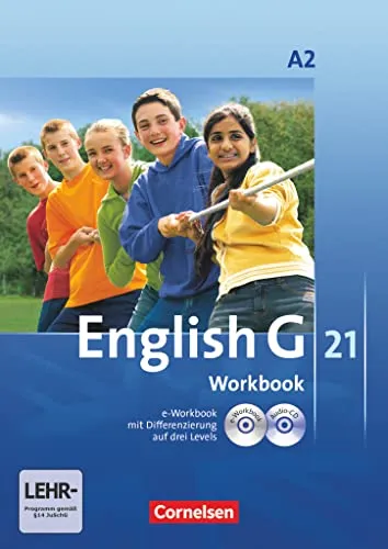 English G 21 - Ausgabe A / Band 2 Workbook - Englisch lernen mit Audio-Materialien: Inklusive CD-ROM und Online-Audios für interaktives Lernen im 6. Schuljahr.