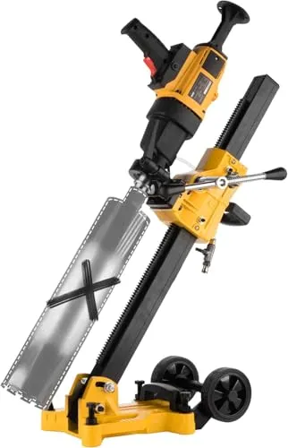 WABROTECH® Kernbohrgerät Handgeführt ⌀ 8–112 mm an Kernbohrständer - Diamant Kernbohrmaschine 3960 U/min - Kernlochbohrmaschine 3 Gänge 1500 W für Nass und Trockenbohrungen - Diamantbohrmaschine 230 V