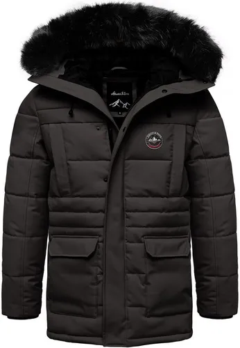 Amaci&Sons Winterjacke TULSA Herren Gefütterte Parka mit Kapuze - Die Amaci&Sons Winterjacke TULSA überzeugt durch ihr modernes Design und hohen Tragekomfort. Gefertigt aus strapazierfähigem Polyester, bietet sie Wärme und Funktionalität. Ideal für Freizeit und Outdoor-Aktivitäten.
