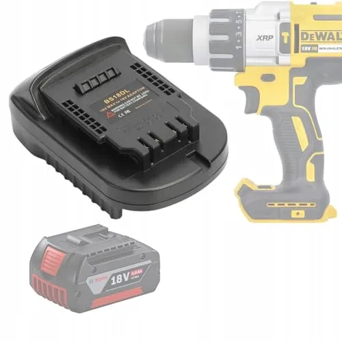 Adapter DW18ML – Kompatibel mit Bosch 18V Akkus | Für Dewalt 18V Werkzeuge | Akku-Konverter | Nur für Gerätebetrieb