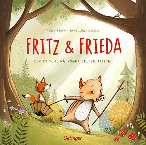 Fritz und Frieda: Ein Frischling kommt selten allein. Mutmachende Geschichte über das sich Verlaufen und einander helfen als Bilderbuch zum Vorlesen für Kinder ab 4 Jahren