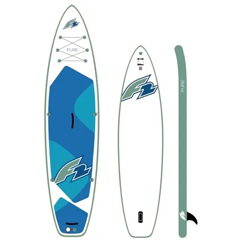 F2 SUP Stand Up Paddle Board Pure 372cm - Board only in Weiß - Boards für Stand-Up Paddling mit stabiler Dropstitch-Konstruktion und rutschfestem Deckpad für hohen Komfort – ideal für Einsteiger und entspannte Touren.