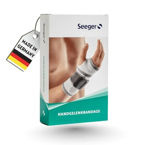 Seeger Activemed Handgelenkbandage rechts (S) - Anatomisch geformte Handgelenkbandage für hohen Tragekomfort. Mit flexibler Silikonpelotte zur gezielten Entlastung und individuell anpassbarem Stabilo-Band. Ideal für den täglichen Einsatz und zur Unterstützung bei sportlichen Aktivitäten.